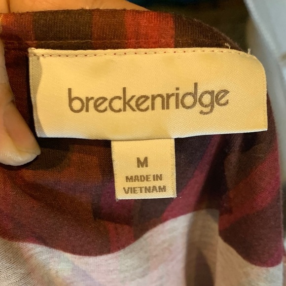 women's Medium Light Weight T-Shirt floral print w/ sequin short sleeve Red - Picture 4 of 6